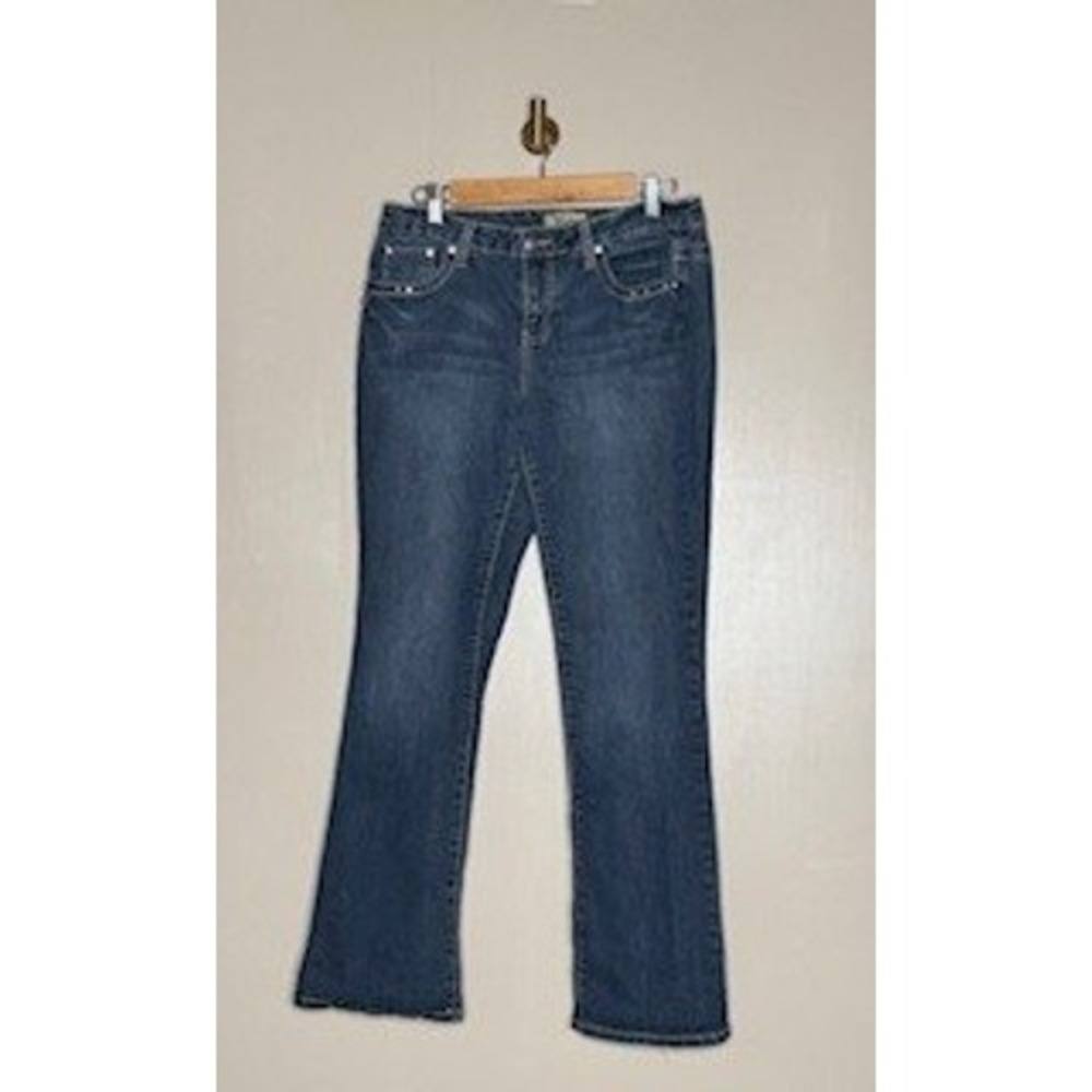 Y2K Embellished Flare Jeans Womens 30x30 Low Rise Earl Jean Rhinestone